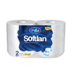 دستمال توالت سافتلن بسته 2 عددی