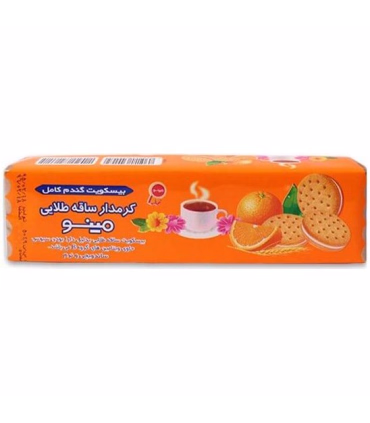 خرید بیسکویت ساقه طلایی کرم‌دار مینو پرتقالی 192 گرمی | قیمت عالی