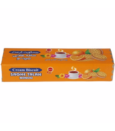خرید بیسکویت ساقه طلایی کرم‌دار مینو پرتقالی 192 گرمی | قیمت عالی