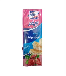 میان‌وعده‌ای شیرین با طعم توت فرنگی – ویفر تبرک