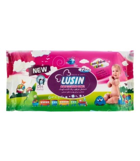 دستمال مرطوب کودک لوسین 72 عددی معطر | خرید آنلاین
