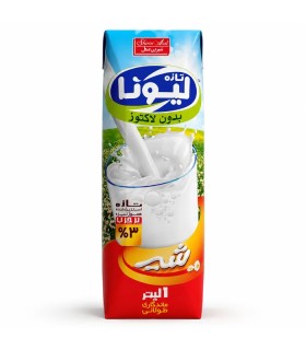 خرید شیر پرچرب بدون لاکتوز لیونا 1 لیتری | تتراپک | هضم آسان