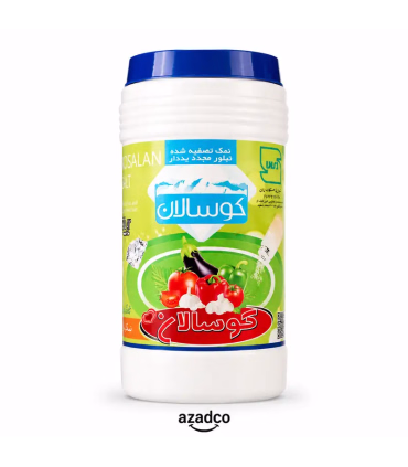 نمک تصفیه شده تبلور مجدد یددار کوسالان-500گرم