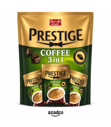 خرید قهوه فوری پرستیژ 3x1 شیرین عسل | بسته 22 عددی | 18 گرم