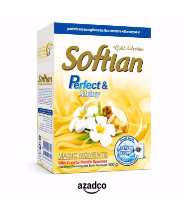 پودر ماشین لباسشویی سافتلن سری Gold Selection مدل Perfect And Shine مقدار 500 گرم