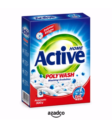 پودر ماشین لباسشویی اکتیو مدل Poly Wash مقدار 500 گرم