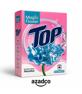 پودرماشین لباسشویی  گل جادویی  تاپ با رشته صابونی - 500 گرم