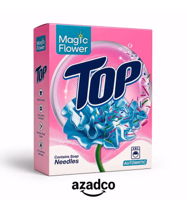 پودرماشین لباسشویی  گل جادویی  تاپ با رشته صابونی - 500 گرم