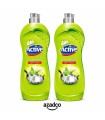 مایع ظرفشویی اکتیو مدل Lime and Flower وزن 750 گرمز-بسته2عددی
