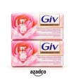 صابون معطر جیف  مدل صورتی GIV اندونزی بسته 4 تایی - 560 گرم