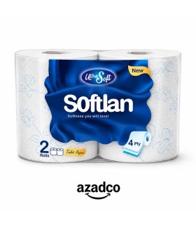 خرید دستمال توالت سافتلن 2 عددی | نرم و بهداشتی