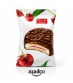 بیسکویت روکش کاکائو با طعم گیلاس شیرین عسل وزن 25 گرم