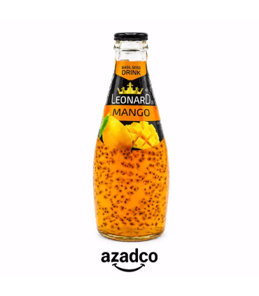 نوشیدنی انبه لئونارد با تخم ریحان 300ml بسته 6 عددی