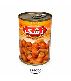 کنسرو لوبیا با قارچ زشک 380 گرم | غذای آماده مقوی