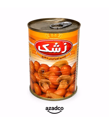 کنسرو لوبیا با قارچ زشک 380 گرم | غذای آماده مقوی