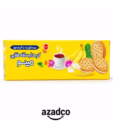 بیسکویت ساقه طلایی کرمدار موزی مینو | خرید آنلاین