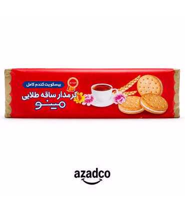 بیسکویت کرمدار ساقه طلایی مینو - 192 گرم