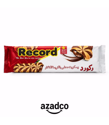 بیسکویت کرمدار رکورد آناتا با طعم کاکائویی 90گرم
