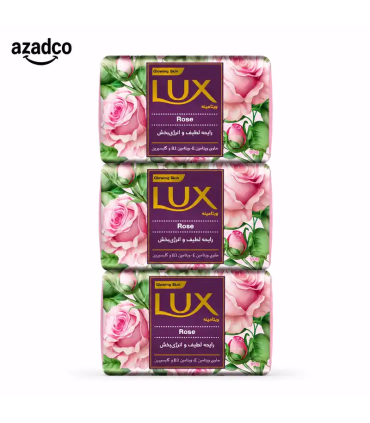 صابون بدن لوکس Rose 125 گرم بسته 6 عددی | مناسب انواع پوست