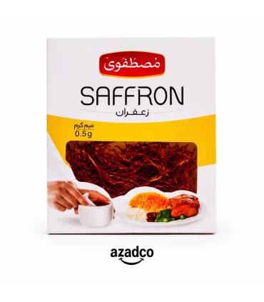 زعفران درجه یک مصطفوی 0.5 گرم | خرید زعفران اصل ایرانی
