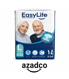 پوشینه چسبی بزرگسال ایزی لایف سایز بزرگ 14 عددی