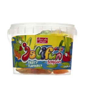 پاستیل میوه ای شیرین عسل مدل Fish مقدار 300 گرم