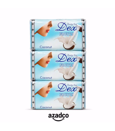 صابون دکس dex با رایحه نارگیل بسته 6 عددی - 125 گرم