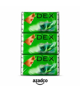 صابون دکس dex با رایحه آلوئه ورا  بسته 6 عددی - 125 گرم