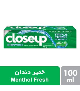 خمیر دندان کلوس آپ سری Ever Fresh مدل Menthol Fresh وزن 125 گرم