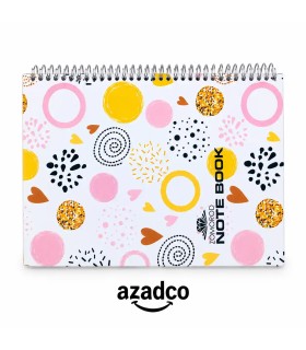 دفتر 100 برگ جلد سخت فنری زمرد | خرید آنلاین از آزادکو