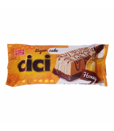 کیک روکش دار کاکائویی با طعم عسل سی سی شیرین عسل - 40 گرم