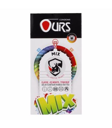 کاندوم اورز مدل Mix بسته 12 عددی