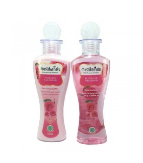 تونر و کرم تمیز کننده صورت و گردن با رایحه و عصاره گل رز مستیکا راتو mustika ratu