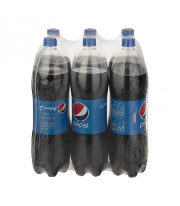 نوشابه کولا پپسی ۱٫۵ لیتری- بسته ۶ تایی