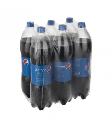 نوشابه کولا پپسی ۱٫۵ لیتری- بسته ۶ تایی