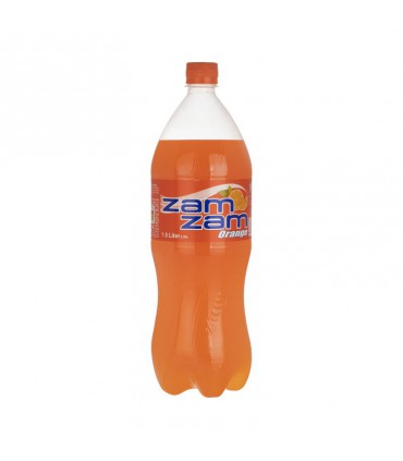 نوشابه پرتقال گاز دار زمزم - 1.5 لیتر