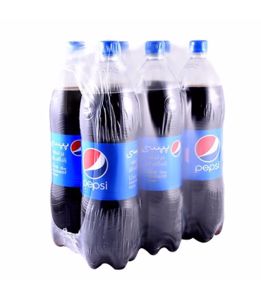 نوشابه کولا پپسی ۱٫۵ لیتری- بسته ۶ تایی
