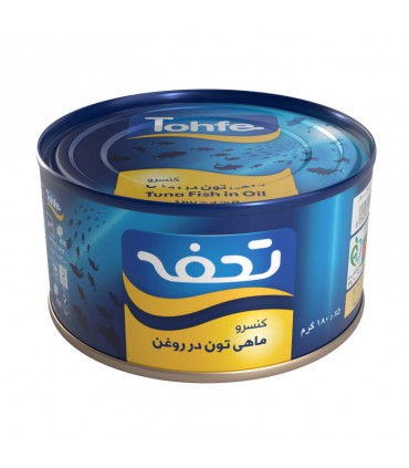 کنسرو ماهی تن در روغن تحفه - 180 گرم