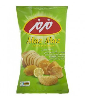 چیپس برگه سیب زمینی مزمز با طعم لیمویی - 65 گرم