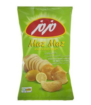 چیپس برگه سیب زمینی مزمز با طعم لیمویی - 65 گرم