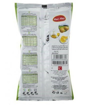 چیپس برگه سیب زمینی مزمز با طعم لیمویی - 65 گرم