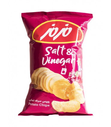 چیپس سرکه نمکی مزمز - 60 گرم