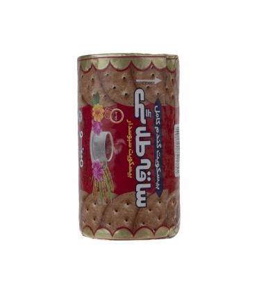 بیسکویت گندم کامل ساقه طلایی مینو ۲۰۰ گرم | بیسکویت سالم و مقوی با آرد کامل گندم