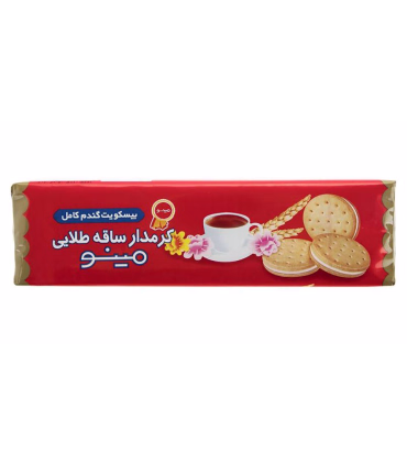 بیسکویت کرمدار ساقه طلایی مینو - 192 گرم