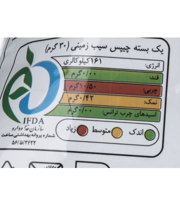 چیپس کچاپ چی توز مقدار 60 گرم