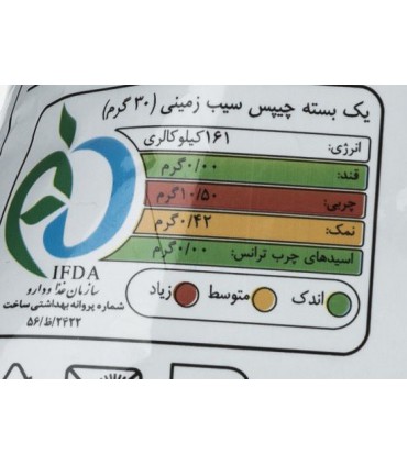 چیپس کچاپ چی توز مقدار 60 گرم