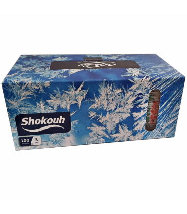 دستمال کاغذی 100 برگ شکوه مدل برف