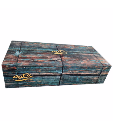 دستمال کاغذی 100 برگ شکوه طرح چوب مدل 2PLY