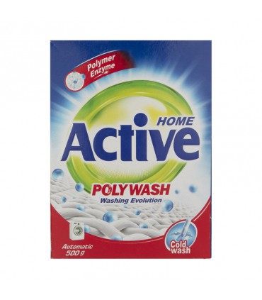 پودر لباسشویی پلی واش اکتیو  حجم 500 گرم