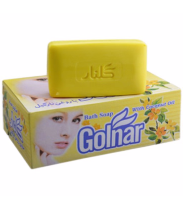 صابون حمام گلنار مدل زرد بسته ی 6 عددی